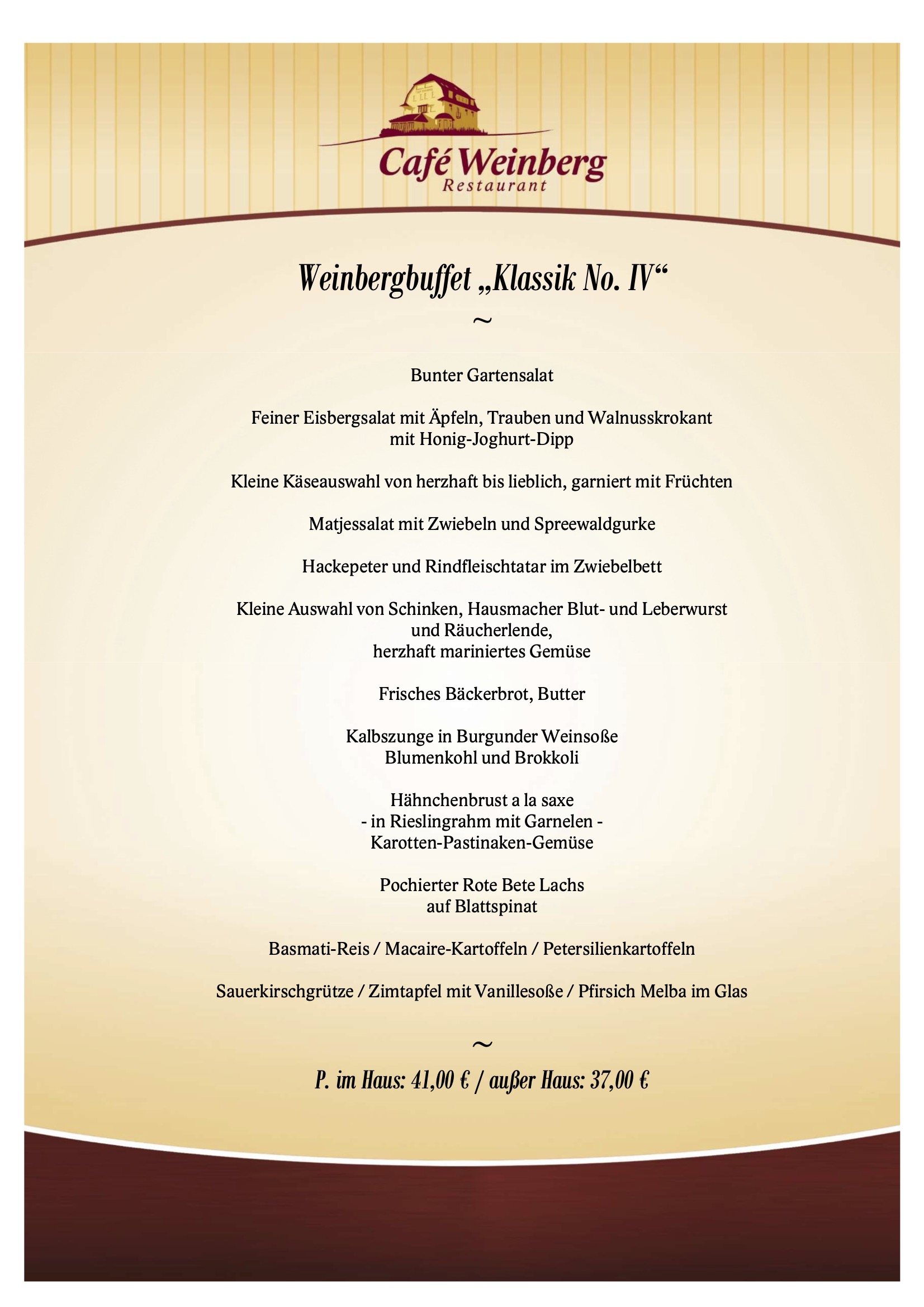 Weinbergbuffet